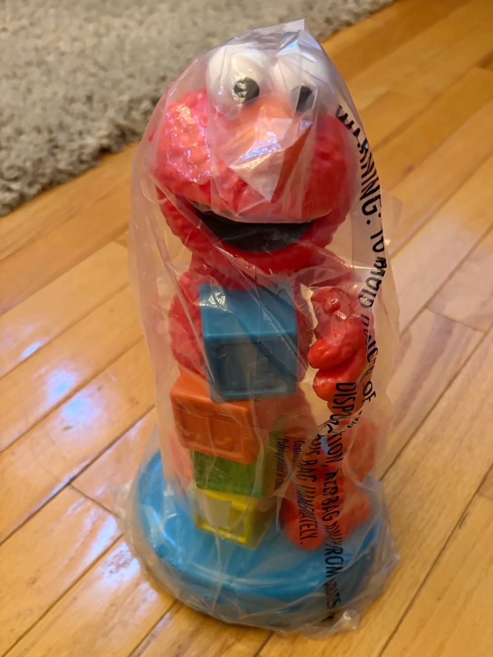 Sesame Street Elmo Stacked Blocks water bottle